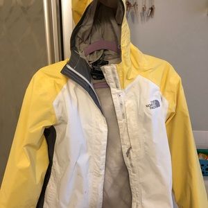COPY - North Face Women’s Yellow Rain jacket!